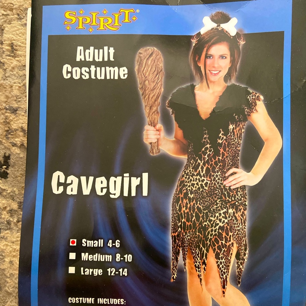 Adult/juniors small size 4-6 Cavegirl costume
